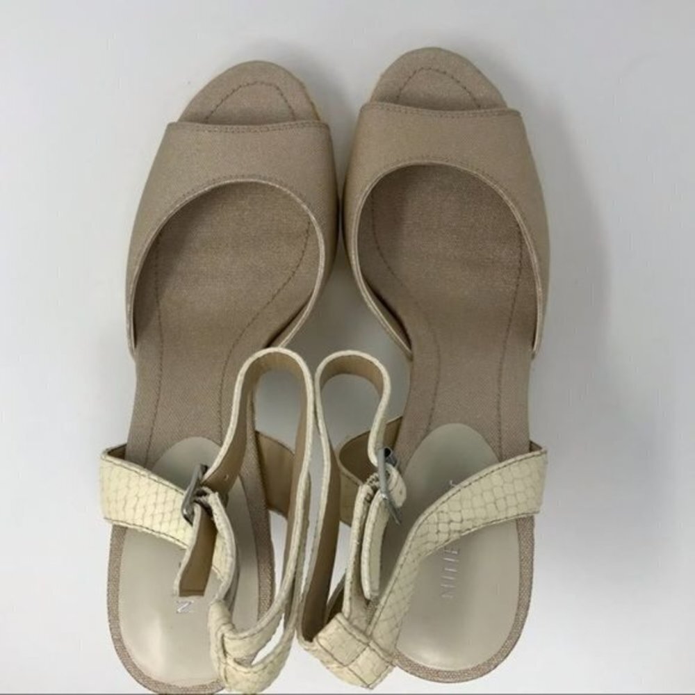 Nine West Casting Platform Sandals w/Reptile 10M - Picture 9 of 15